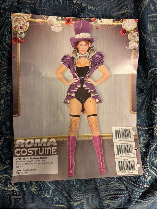 Roma Other - Women's Purple & Black Mad Hatter women’s Costume